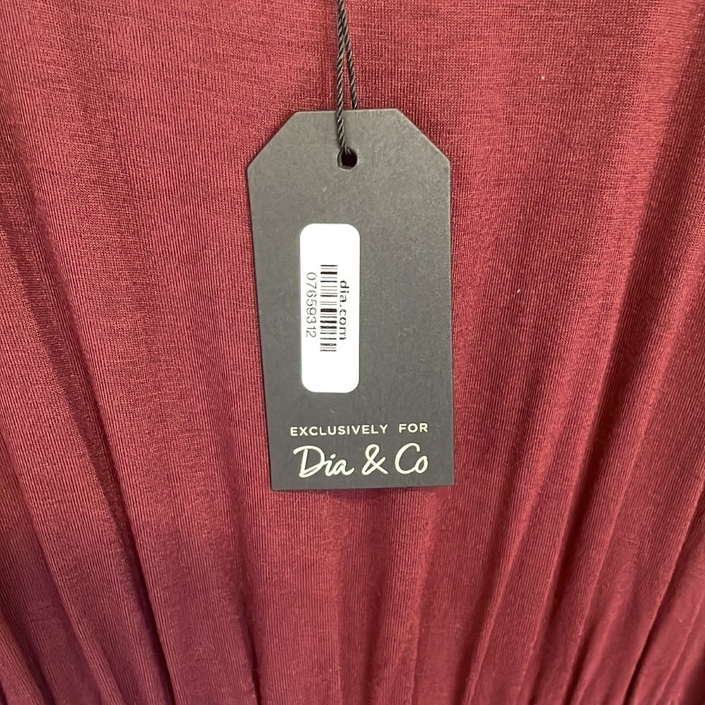 Cameo Appearance by Dia & Co. Kortney Tank Dress Burgundy.Size 1X - Picture 6 of 11